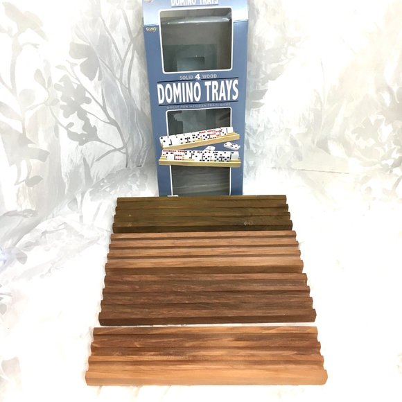 Fundex Solid Wood Domino Trays - Picture 3 of 12